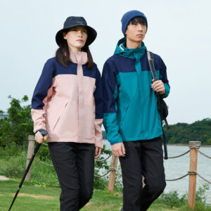 Waterproof Windproof Color Matching Hiking Clothing Customized Windbreaker Winter Men's Hiking Jackets - Image 5