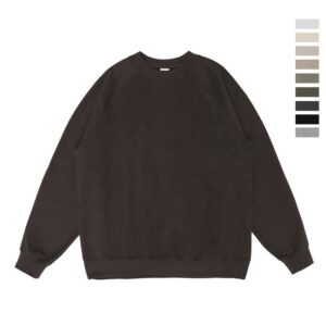 High Quality Custom Logo 400gsm Cotton Crew Neck Plain Unsix Men's Hoodies & Sweatshirts - Image 3