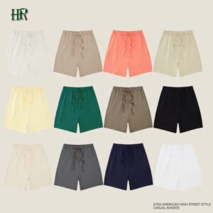 Custom Logo Men Cotton Shorts Sweat Men Fitness Running Short Breathable Cotton Shorts - Image 3