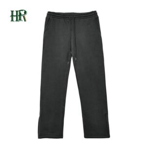 Mens Joggers Zipper Casual Pants Fitness Sportswear Tracksuit Bottoms Sweatpants Trousers Black Gyms Jogger Track Pants - Image 1