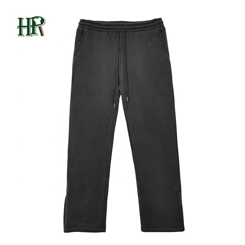 Mens Joggers Zipper Casual Pants Fitness Sportswear Tracksuit Bottoms Sweatpants Trousers Black Gyms Jogger Track Pants