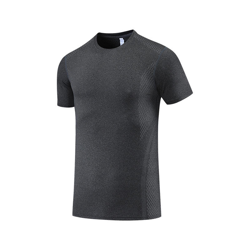 Quick Dry Sports Fitness Workout Active Wear Men's T-shirts Wholesale Mens Gym Clothing Elastane T Shirts
