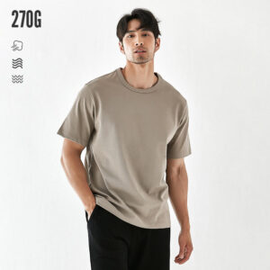 Direct Sale Fashion Solid Color Comfortable Custom Logo Print Men'S Round-Neck T-Shirts - Image 1