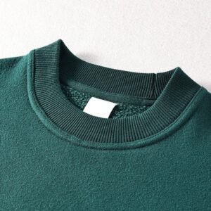 High Quality Fleece Cotton Polyester Blend Crew Neck Unisex Sweatshirt Custom Embroidery With Your Logos Men's Clothing - Image 1