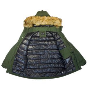 OEM Custom Winter Outdoor Fur Hooded Hiking Coat Jacket Warm Windbreak Padded Jackets - Image 3