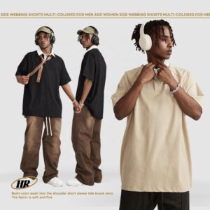 Designers Polo Tshirts 100% Cotton High Quality Plus Size Mens Polo New Lapel High Street Shirts - Image 4