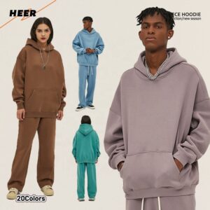Boxy Oversized Hoodie Fleece Custom Design Street Style Pullover Heavy Weight High Quality Hoodie - Image 1