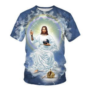Wholesale Religious Virgin Mary T-shirts Clothing Custom Jesus Christ T Shirt With Cheap Price - Image 6