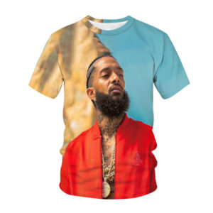 Rapper Nipsey Hussle 3D Printed Shirt for Men Hip Hop Tees 3D Digital Printing Custom T-Shirt All Over Print T Shirt Clothing - Image 3