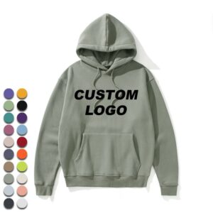 Custom High Quality Embroidery Blank Hoodies Unisex Pullover Men's Hoodies - Image 2