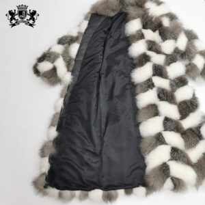 Men Thick Winter Clothing Long Crop Fur Jacket Trendy Custom Ladies Warm Natural fox Fur Coat - Image 3