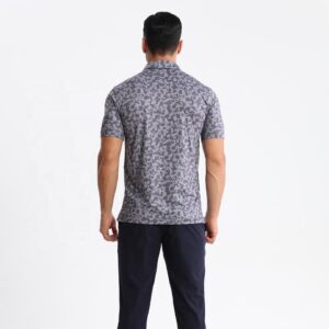 MOQ 1 Pcs Wholesale High Quality Sublimation Print UPF50+ Dry Fit Golf Polo Shirts Custom Logo Camo Polo T-Shirt for Men - Image 2