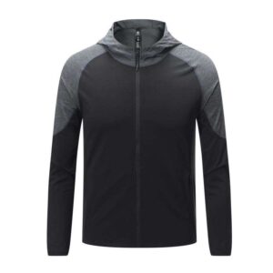 Wholesale Quick Dry Breathable Running Jacket With Hoodies Windproof Outdoor Sportswear Cycling Bike Jacket for Men - Image 1