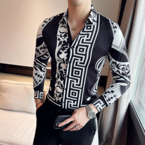 New Design Hot Sale Made 3D Embossed Polyester &Spandex DTG Print Boy Shirt Boy Classic Custom Shirt  Street Fashion - Image 3