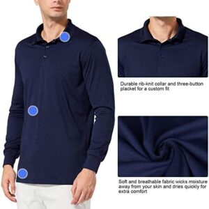 High Quality OEM Embroidered Long Sleeve Men's Tshirts Custom Polo Shirts - Image 2