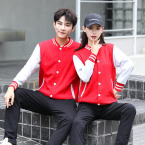 Wholesale Men's Black Baseball Blank Fashion Custom Logo Mens Outdoor Winter Varsity Jacket - Image 2