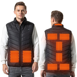 Electric Mens Heated Vest extra Large Size 9 Zone Heating Rechargeable Thermal Vest Smart Constant Temperature Heating Vest Suit - Image 10