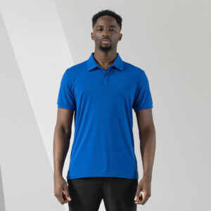 New Design Custom Embroidered Logo  87%Nylon&13%Spandex   Man Golf Business Uniform Solid Color Polo Shirt - Image 3