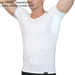 PATON Factory Anti-Odor Moisture Wicking Modal Austrian Fabrics Sweat Proof Undershirt Blank White T-shirt for Men - Image 2