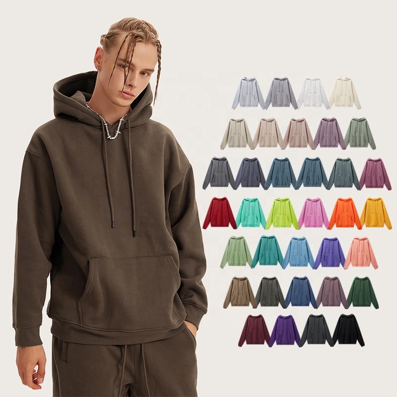 Hip Hop High Quality Heavyweight Cotton Hoodie Custom Logo Oversized Hoodies Men