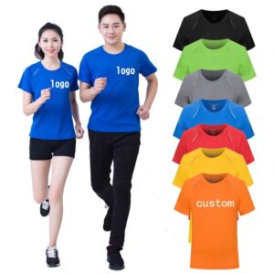 Custom Unisex Tshirt High Quality Men's Fitness T-shirt Wholesale Custom Printed T-shirt Quick Dry Sports Running T-shirt - Image 6