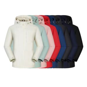 Women Upper Parka Zip up Soft Shell Jackets and Coats 2023 Stylish Stand Casual Unisex Knitted Men's Clothing Winter for Men - Image 1