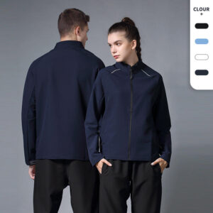 Custom Logo Unisex Jacket Full Zip up Nylon Light Weight Outdoor Windbreaker Men Waterproof Running Casual Sports Jacket - Image 2