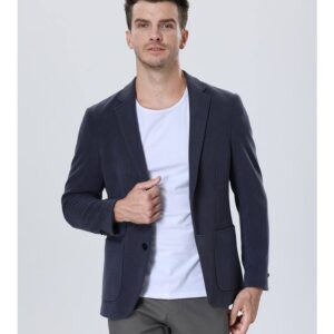 Mens Blazers Casual Slim Fit Suit Top Autumn Cotton  Fashion Clothing Jacket Winter Spring Picture - Image 1