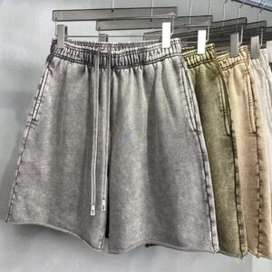 Custom High Quality 360G 100% Cotton Clothing Heavy Men's Shorts High Street Loose Casual Shorts for Men - Image 3