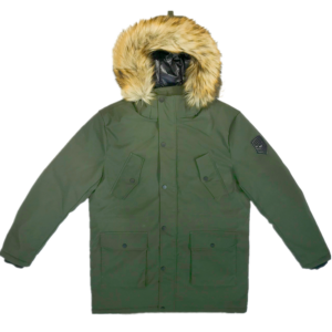 OEM Custom Winter Outdoor Fur Hooded Hiking Coat Jacket Warm Windbreak Padded Jackets - Image 1