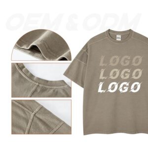 High Quality Blank O-neck T-shirt Logo Printing 100% Premium Cotton Custom T Shirt Printed Men Tshirt - Image 2