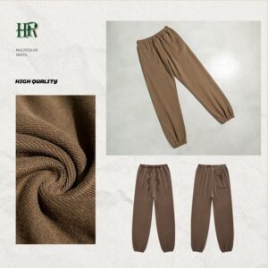 Fashion Blank Sweatpants Custom Jogging Pants Printing Plain Fleece Sweat Jogger Men - Image 3
