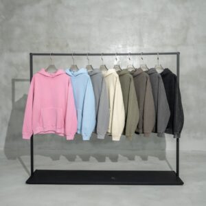 2023 Autumn and Winter With Wool Hooded Washed Hoodie Custom Vintage Hoodie Unisex - Image 2