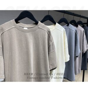 High Quality Blank O-neck T-shirt Logo Printing 100% Premium Cotton Custom T Shirt Printed Men Tshirt - Image 3