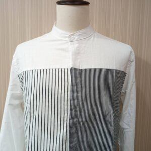 Men's Apparel 100% Linen Clothes Casual Button Long Sleeve Stand up Collar Relax Summer Soft Dress Shirts - Image 5