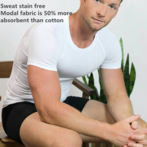 The Unique Sweat Proof Shirt Sweat Proof Undershirt Men Clothed Fitted Tshirt T-shirts - Image 6