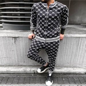 New Men's Sportswear Trousers + Jacket Fitness Cotton Men's Suit Jogger Casual Streetwear Fashion Men's Clothing - Image 5