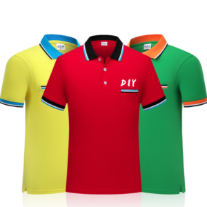 Cotton Multi Color Collar t Shirts for Men Custom Embroidery Printing logo for Men's Polo Shirts - Image 1