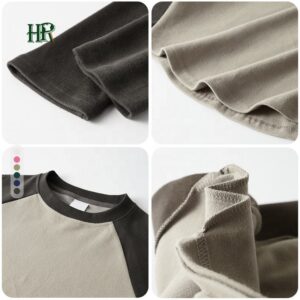 Wholesale Spring New Fashion Sexy Screen Printing Short T-shirts Colorblock Custom Logo Women's Long Sleeve T-shirt - Image 3