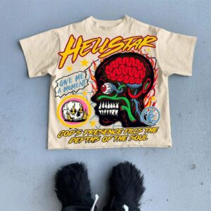 Custom Men High Quality 100% Heavy Weight   Cotton Oversized Plain Black Printed Blank Logo Bulk White Tshirt - Image 1