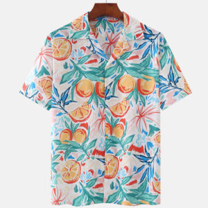Big Size Shirt for Mens Hawaiian Style Digital Printing for Men Design Fat Regular Fit Buttons Clothings Sales - Image 5