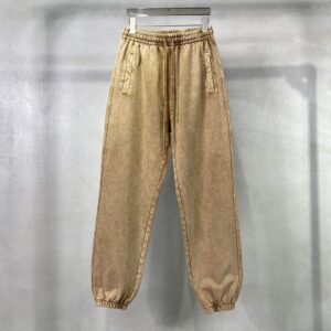 Customized logo 100% Cotton Heavy Weight Acid Washed Sweat Pants Winter Plain French Terry Custom SweatPants - Image 5