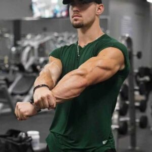 Men Gym Muscle Sleeveless Shirt Male Vest Tank Tops Bodybuilding Clothing Print Summer Cotton OEM Spandex Gym Tank Tops - Image 1