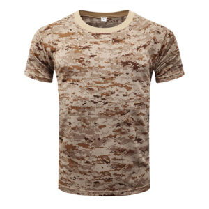 Outdoor Breathable Tactical Clothes Fast Dry Digital Camouflage Combat Short Sleeves T Shirt Tactical Training Shirt - Image 3