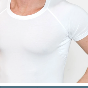 Off Shoulder Flat-lock Stitch Men Sweat Stain Free Sweat-free Undershirts  t Shirt Men's T-shirts Sweatproof Undershirt Mens - Image 3