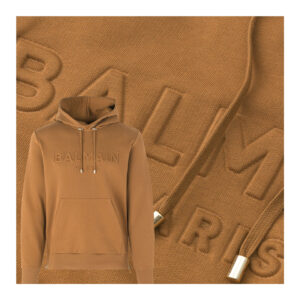 OEM Custom High Quality Casual Men Clothing Plus Size Terry Towel Cotton Fabric Letter Printing 3D Embossed Effect Hoodies - Image 1