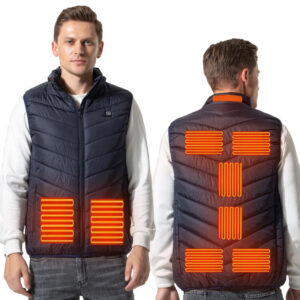 Electric Mens Heated Vest extra Large Size 9 Zone Heating Rechargeable Thermal Vest Smart Constant Temperature Heating Vest Suit - Image 9