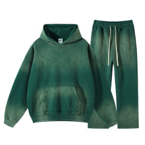 Hot Selling Custom Oversized Vintage Tie Dye Mens Sweatpants and Hoodie Set - Image 2