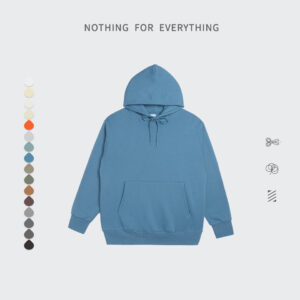 Clothing Manufacturers Custom Drop Shoulder Black Hoodie 350gsm Heavyweight Hoddies Hoodies Blank Streetwear Plus Size Men's Pul - Image 4