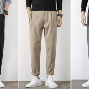 2022 Men's Clothing Trousers Draping Effect Spring and Autumn Straight Non-Ironing Suit  Casual Men Pants - Image 2